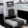 Seamanship 2X Folding Boat Seats, Premium Plastic & UV-Resistant PVC, Charcoal, 10cm Padding, Swivel Base, All-Weather