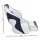 Seamanship Captain Bucket Boat Seat, PVC Fabric, 15cm Padding, Blue, 68x52x60cm, Flip-Up Bolster, Swivel Base