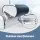 Seamanship Flip-Up Boat Seat with 34–46cm Swivel Pedestal 15cm Padding White and Blue