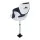 Seamanship Flip-Up Boat Seat 15cm Padding 55–75cm Swivel Pedestal White and Blue
