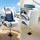 Seamanship Boat Seat Pedestal 34–46cm Adjustable Gas Lift 360° Swivel Heavy Duty 2 Pack Supports 180kg