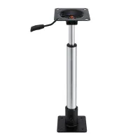 Seamanship Adjustable Boat Seat Pedestal 55-75cm Gas Lift, 360° Swivel, Steel Base, 181kg, Corrosion Resistant