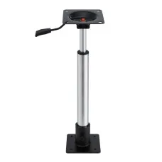 Seamanship Adjustable Boat Seat Pedestal 55-75cm Gas Lift, 360° Swivel, Steel Base, 181kg, Corrosion Resistant