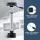 Seamanship Adjustable Boat Seat Pedestal 55-75cm Gas Lift, 360° Swivel, Steel Base, 181kg, Corrosion Resistant