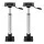 Seamanship Boat Seat Pedestal 2 Pack 55–75cm Adjustable Gas Lift 360° Swivel Steel Base Aluminium Post 180kg