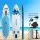 Weisshorn 10.6ft Inflatable SUP Kayak Paddle Board - Blue, PVC, 150kg Capacity, Includes Paddle, Backpack & Pump