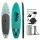 Weisshorn 10.6ft Inflatable SUP Kayak Paddle Board - UV-Resistant PVC, 150kg Capacity, Green, Includes Pump & Backpack