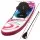 Weisshorn 11ft Inflatable Stand Up Paddle Board - Durable Drop-Stitch, Kayak Seat, 160kg Capacity, Pink, Blue & White