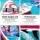 Weisshorn 11ft Inflatable Stand Up Paddle Board - Durable Drop-Stitch, Kayak Seat, 160kg Capacity, Pink, Blue & White