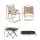 Weisshorn 3-Piece Camping Table Chair Set Folding Aluminium Table Steel Chairs Portable Outdoor Picnic Set