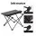 Weisshorn 3-Piece Camping Table Chair Set Folding Aluminium Table Steel Chairs Portable Outdoor Picnic Set