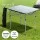 Weisshorn 3-Piece Camping Table and Chair Set Folding Aluminium Table with Two Portable Outdoor Chairs