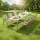 Weisshorn 7-Piece Camping Table and Chair Set with Folding Aluminium Table and Six Portable Outdoor Chairs