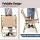 Weisshorn 7-Piece Camping Table and Chair Set with Folding Aluminium Table and Six Portable Outdoor Chairs