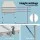 Weisshorn 7-Piece Camping Table and Chair Set with Folding Aluminium Table and Six Portable Outdoor Chairs