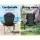 Weisshorn Grey Folding Camping Chairs 2pcs - Portable, Durable 600D Oxford, High Back, 100kg Capacity, Bonus Carry Bag