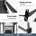 Weisshorn Grey Folding Camping Chairs 2pcs - Portable, Durable 600D Oxford, High Back, 100kg Capacity, Bonus Carry Bag