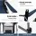 Weisshorn Portable Folding Camping Chairs 2pcs, Navy, Steel Frame, 600D Oxford Fabric, Drink Holder, 100kg Capacity