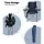 Weisshorn Portable Folding Camping Chairs 2pcs, Navy, Steel Frame, 600D Oxford Fabric, Drink Holder, 100kg Capacity