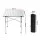 Weisshorn 70CM Aluminium Folding Camping Table - Portable, Roll-Up Design, 30KG Capacity with Carry Bag, Non-Slip Feet