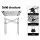 Weisshorn 70CM Aluminium Folding Camping Table - Portable, Roll-Up Design, 30KG Capacity with Carry Bag, Non-Slip Feet
