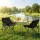 Weisshorn 3pc Camping Set Portable Folding Aluminium Table with Two Steel Frame Chairs 600D Fabric Seating