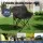 Weisshorn 3pc Camping Set Portable Folding Aluminium Table with Two Steel Frame Chairs 600D Fabric Seating