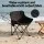Weisshorn 3pc Camping Set Portable Folding Aluminium Table with Two Steel Frame Chairs 600D Fabric Seating