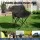 Weisshorn 7-Piece Camping Table and Chair Set Folding Aluminium Table Six Steel Chairs Portable Outdoor
