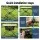 Weisshorn Folding Camping Table Portable Picnic Desk Waterproof 600D Polyester Metal Frame Compact Foldable with Carry-B
