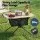 Weisshorn Folding Camping Table Portable Picnic Desk Waterproof 600D Polyester Metal Frame Compact Foldable with Carry-B