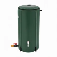 Weisshorn 100L Collapsible Rainwater Barrel PVC Storage Tank with Mesh Filter and Spigot for Outdoor Water Collection in