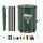 Weisshorn 50L Collapsible Rainwater Barrel PVC Water Tank with Mesh Filter Faucet Green Storage