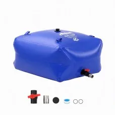 Weisshorn 540L Collapsible PVC Water Bladder Storage Tank Bag Blue