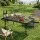 Weisshorn Folding Camping Table with Heat-Resistant Mesh Cooking Top Lightweight Portable Black Outdoor