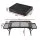 Weisshorn Folding Camping Table with Heat-Resistant Mesh Cooking Top Lightweight Portable Black Outdoor