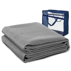 Weisshorn 3M x 2.5M Annex Matting - Heavy-Duty, Non-Slip, UV Treated, Breathable PVC Floor Mat with Carry Bag