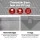 Weisshorn 18ft Caravan Roll-Out Awning Fabric and Privacy Screen Bundle 5.2m Grey UV Shade for RV Camping