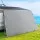 Weisshorn Caravan Privacy Screen 3.7x1.95m Roll Out Awning End Wall Sun Shade UV Protected Grey Polyethylene