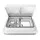 Weisshorn 12V Caravan Roof Vent Fan - White, 42x42cm, Low Noise, Insect-Proof, Reversible Airflow, All-Weather Use