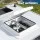 Weisshorn 12V Caravan Roof Vent Fan - White, 42x42cm, Low Noise, Insect-Proof, Reversible Airflow, All-Weather Use