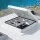 Weisshorn 12V Caravan Roof Vent Fan - White, 42x42cm, Low Noise, Insect-Proof, Reversible Airflow, All-Weather Use