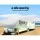 Weisshorn 22-24ft Caravan Cover, 4-Layer UV & Water Resistant, Heavy-Duty Polypropylene, Easy Access Panels, Grey