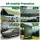 Instahut 3x4m Heavy Duty Tarp Tarpaulin - 600GSM Silicone-Coated Canvas, Waterproof, UV & Tear Resistant, Green