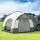 Weisshorn SUV Camping Tent with Rear Extension, Water-Resistant PU2000 Oxford Fabric, Fits 4, 250x200x200cm, Grey