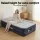 Weisshorn Single Air Mattress 46cm Inflatable Bed with Built-in Pump and Flocked Sleeping Surface