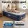 Weisshorn Single Air Mattress 46cm Inflatable Bed with Built-in Pump and Flocked Sleeping Surface