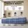 Bestway Single Air Mattress 46cm - Navy, Flocked Surface, Built-in Pump, I-Beam Design, Indoor/Outdoor Use