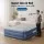 Bestway Queen Size Air Mattress - Inflatable 46cm Airbed with Built-in Pump, Flocked Surface, Indoor/Outdoor Use