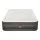 Bestway Queen Air Mattress - 46cm Flocked Surface, I-Beam Construction, Rapid Inflation with Built-In Pump, Grey